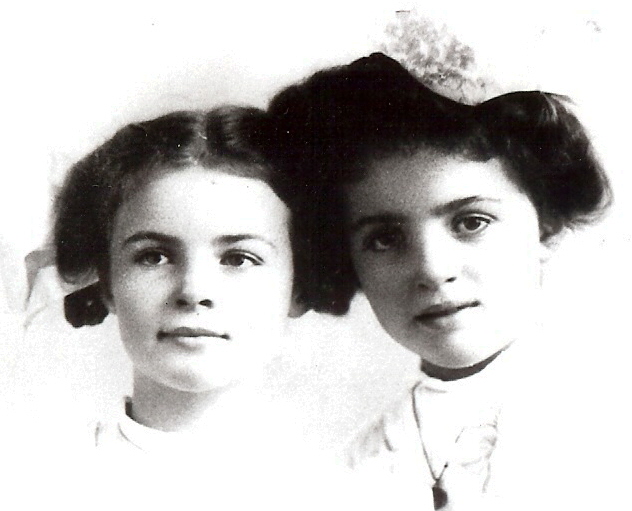 Becky and Joan London as children