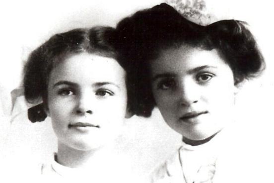 Becky and Joan London as Children