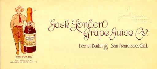 Jack London grape juice label