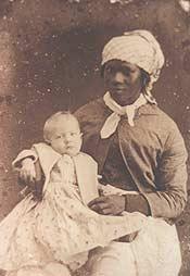 Unknown slave woman with white child.